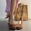 Designer Vintage Women Pumps Shoes Fashion Butterfly-knot Shoes Platform High Heels Party Club Shoes