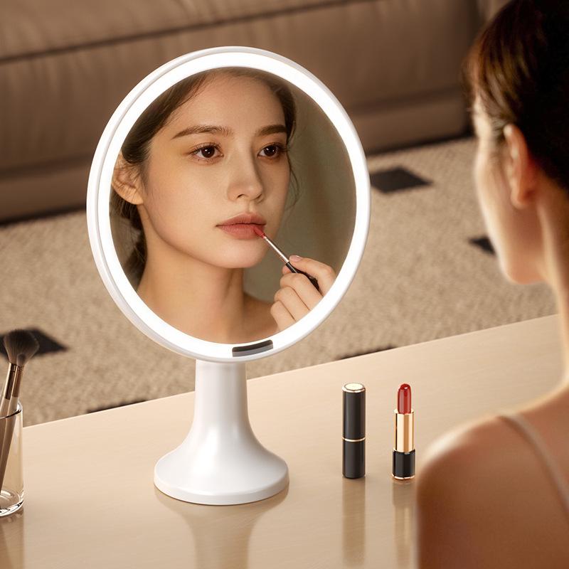 Smart LED Desktop Makeup Mirror with Light - Internet Celebrity Style