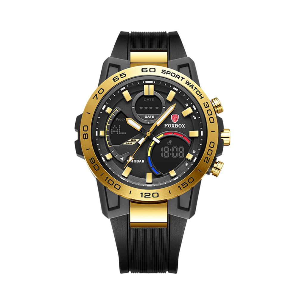 Men's Waterproof Luminous Running Alarm Clock Watch