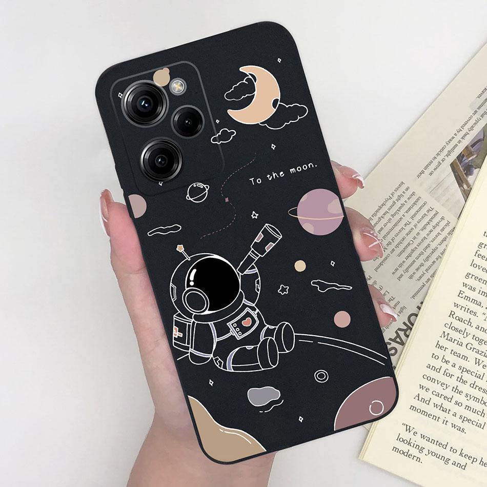 Silicone Case For Xiaomi Poco X5 Pro Pilot Bear Back Cover For POCOX5 X5Pro 5G Poco X 5 Pro Soft Matte Protective Phone Cases