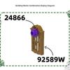MOC 10PCS 92589W European Style Window Decoration 2x3 Building Blocks Kit With Holes House Bricks Particle Toys Children Gifts