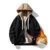 Giacca Baseball in Velluto a Coste Giacca Uomo Autunno Inverno Larga Pile Ispessita Casual Giacca con Bavero Abbigliamento Uomo