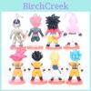 Dragon Ball Action Figure Cute Buu Super Saiyan Blue Red Black Goku Car Decoration Blind Box Pvc Material