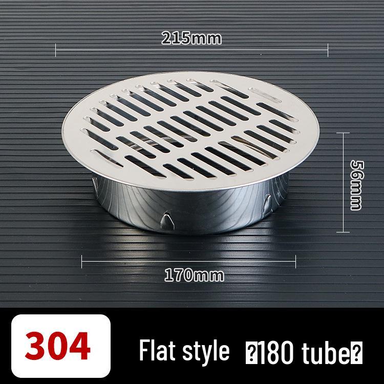 304 Stainless Steel Anti-Clogging Mesh Drain Cover for 75mm Balcony Rooftop Pipes