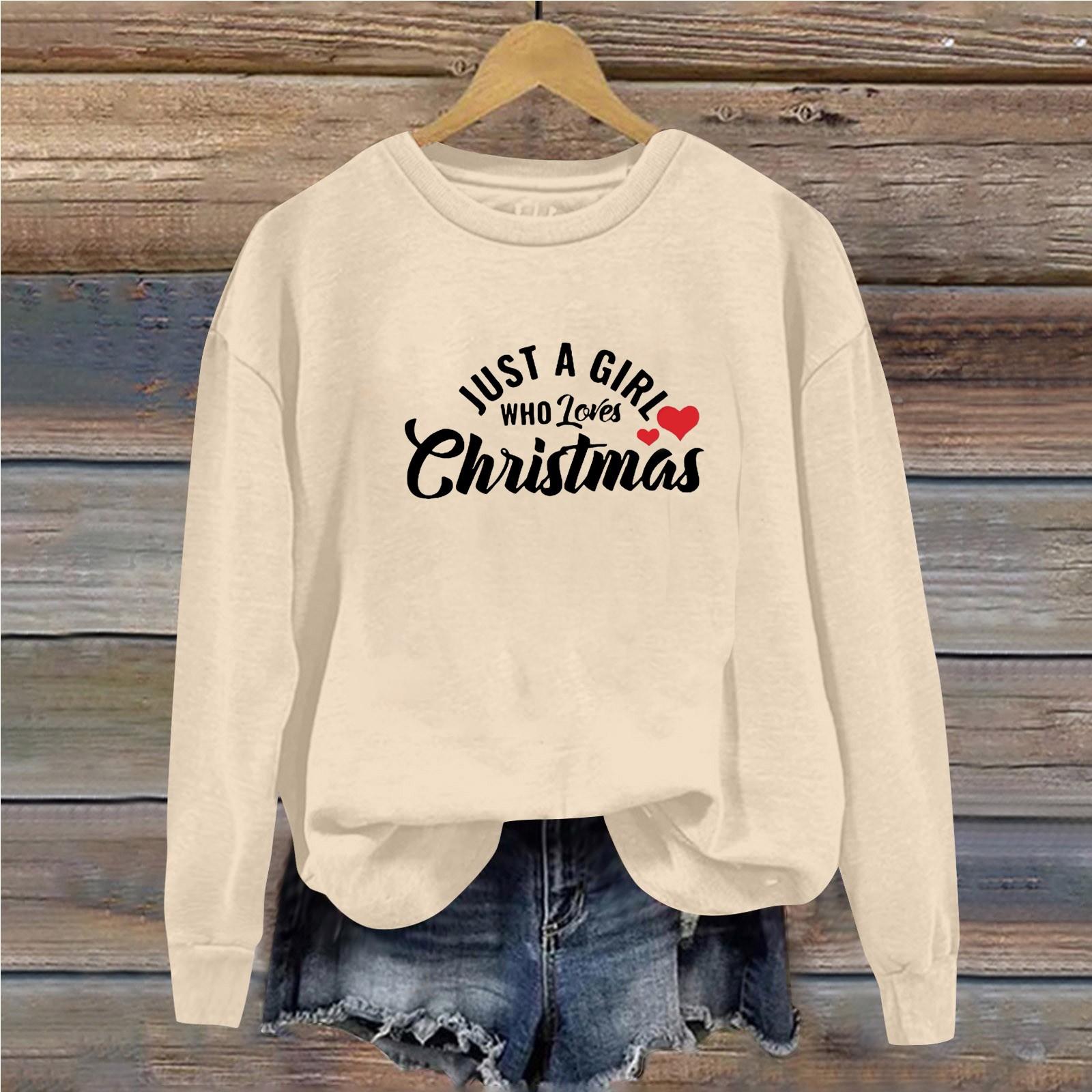 Женская повседневная свободная однотонная толстовка с круглым вырезом и длинными рукавами — фото 3