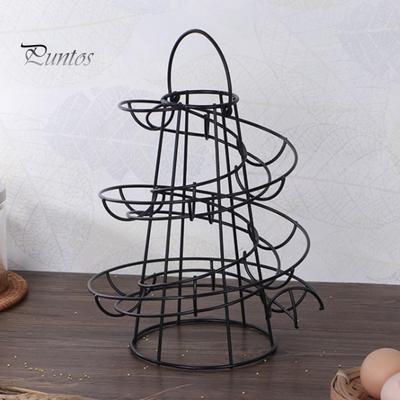 Eierhalter, Spiral-Lagerregal, rostfrei, korrosionsbeständig, Hohlboden-Design, Eier-Lagerregal, Spender