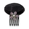 Rhinestone Invisible Fluffy Hair Pad Sponge Clips Puff Up Base Cushion It Hair Bun Head For Wom F0I1