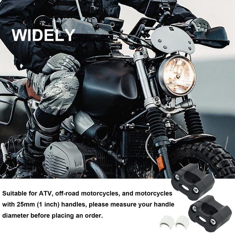 Motocyklové podpěry 2ks hliníkové slitinové svorky na motocykly 22mm podpěry na řídítka Svorka na řídítka Výška motocyklu