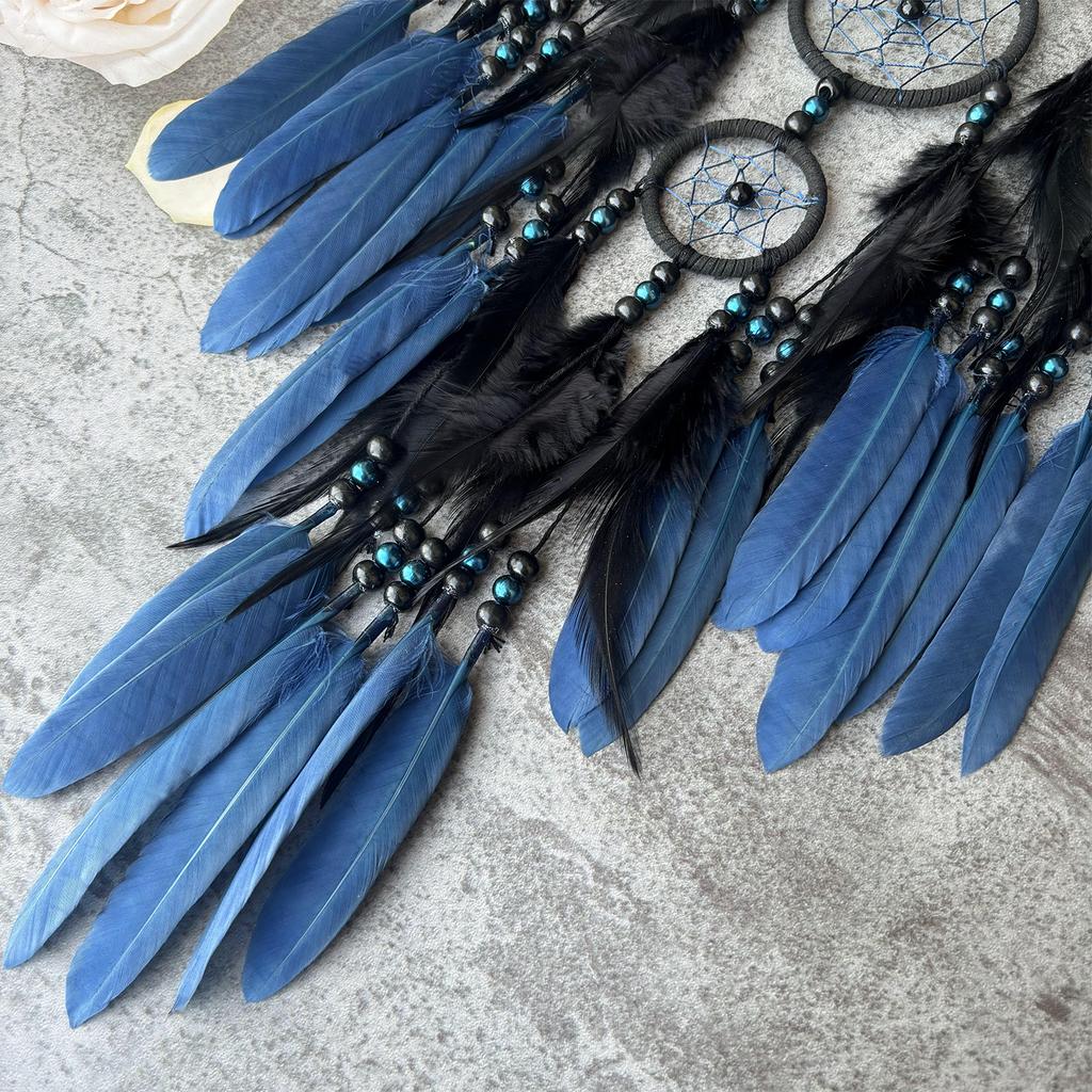 4 Colors Vintage Dream Catcher Feathers Handmade Ornaments Wind Chimes Bedroom Decorations Home Decor Birthday Festival Gifts