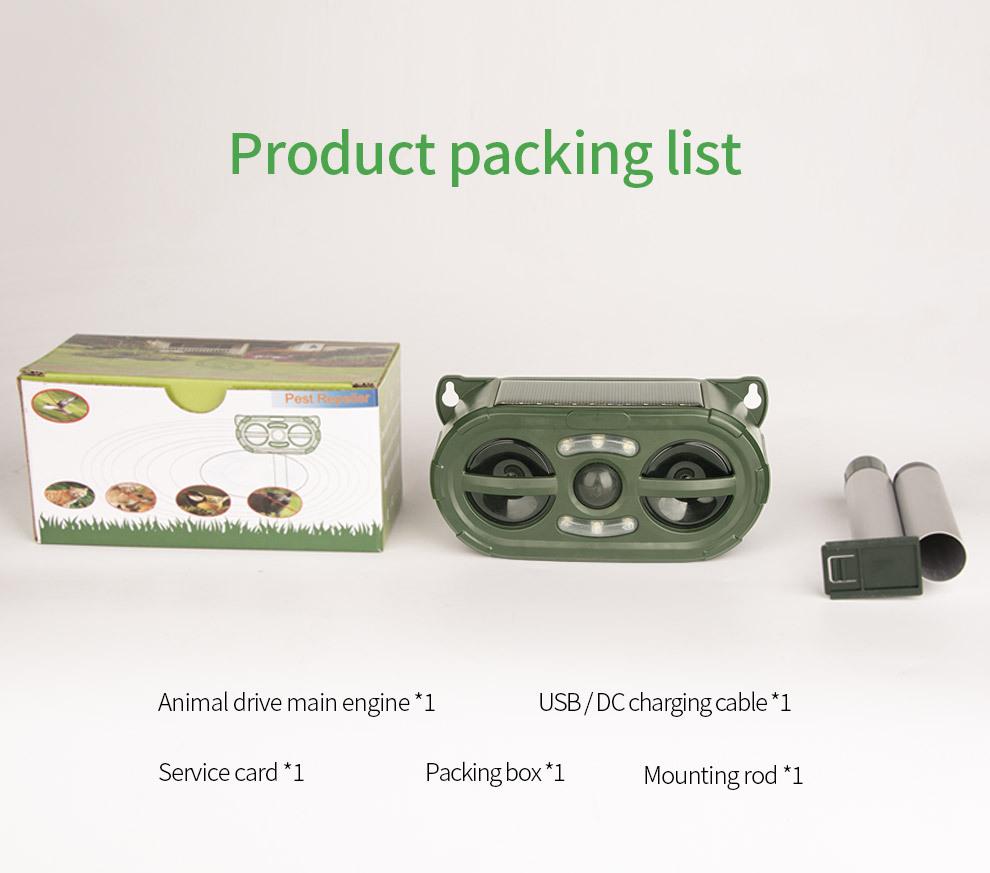 

Ultrasonic Mouse & Animal Repeller with Infrared Sensor and LED Strobe Alarm