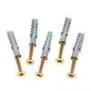 100Set/lot 6/8mm Wall Anchors And Screws Set Metal Expansion Plug And Self Tapping Screw For Concrete Drywall Mounting