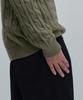 MUSINSA STANDARD Cotton Cable Crew Neck Knit [Sage]