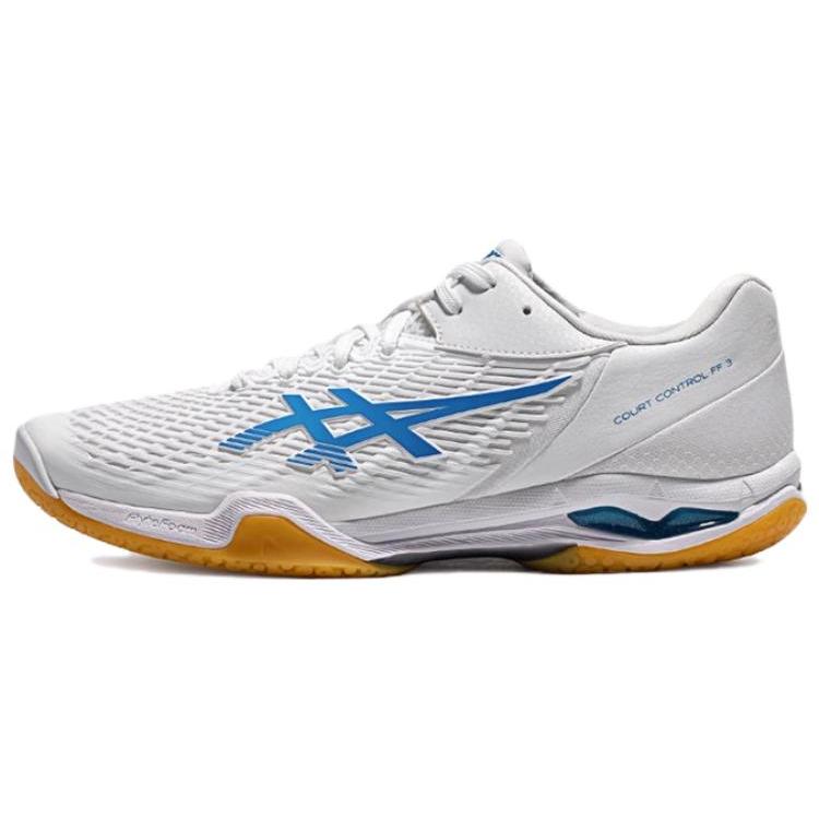 New Asics Court Control FF 3 White Directoire Blue 1071A098-100
