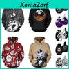 Nightmare Before Christmas Sally And Jack Skellington 3d Hoodie Sweatshirt In Various Sizes