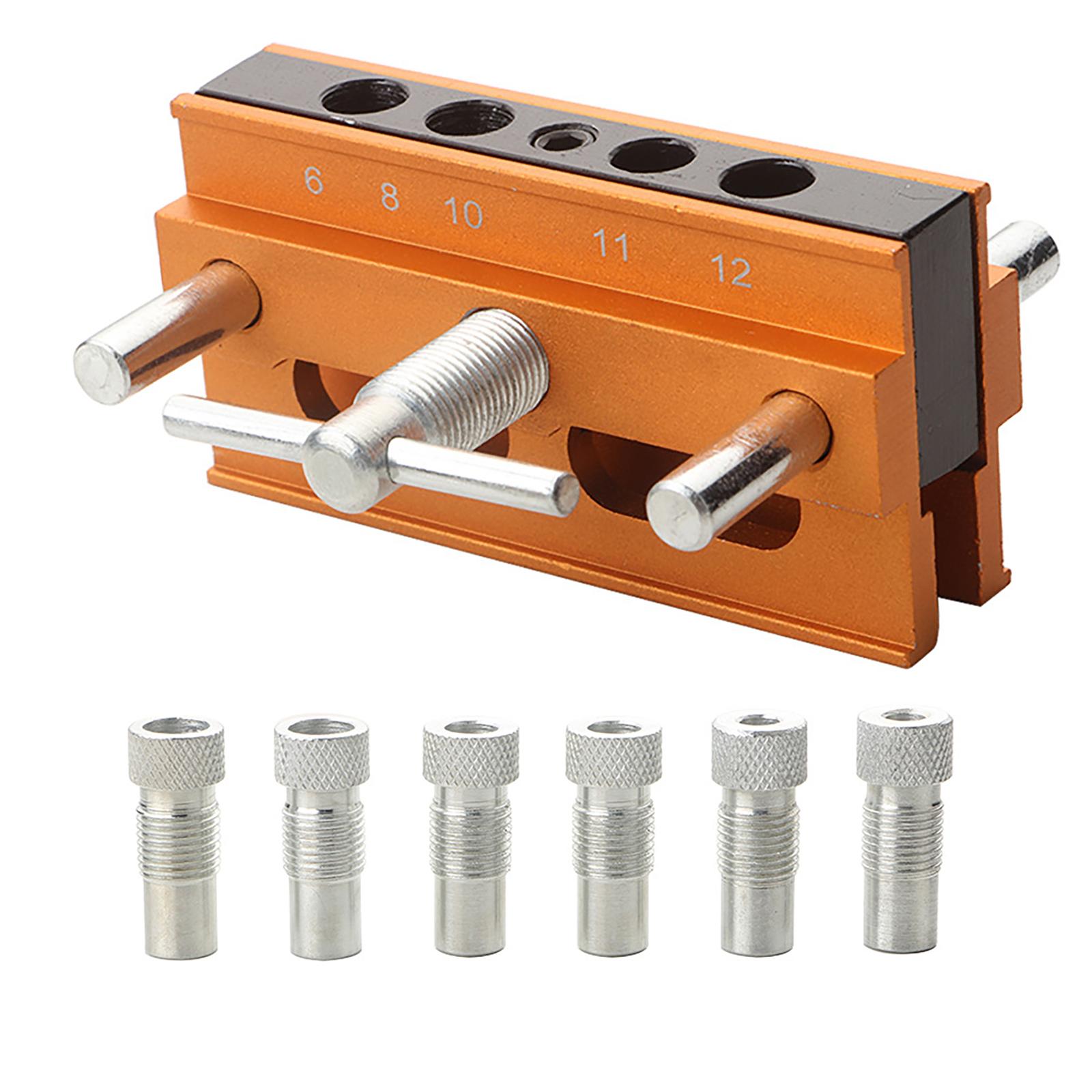 

Самоцентрирующиеся наборы кондукторов для шкантов Регулируемая ширина Наборы кондукторов для шкантов для прямого соединения Отверстия 6 втулок 3 размера сверл B