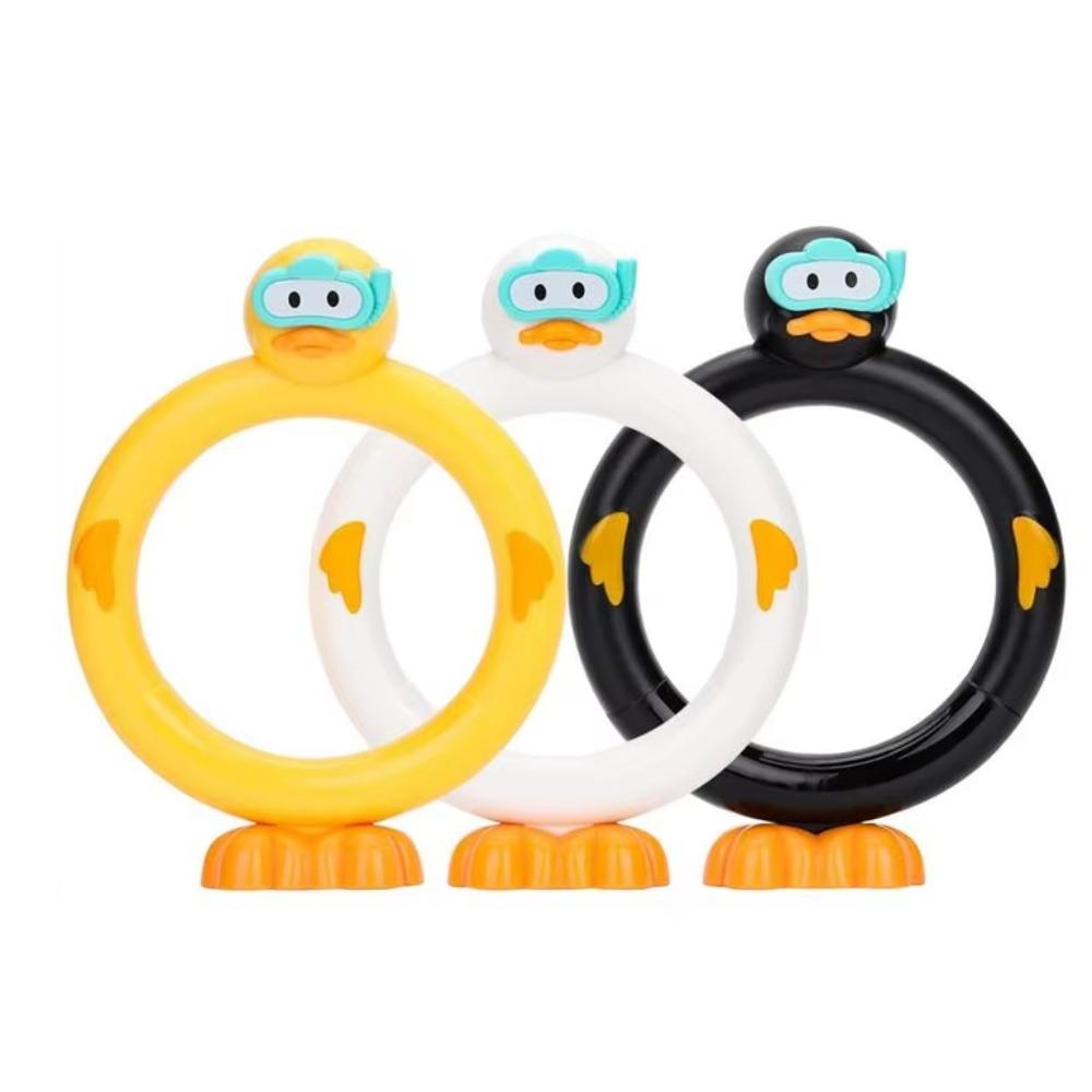 3pcs/set Easy To Fill Duck Water Ring Game Handheld Pool Diving Toy Duck Dive Sticks  Summer