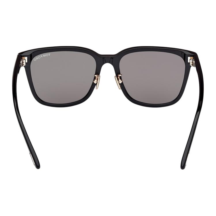 TF Logo Decorated Square Sunglasses Unisex sunglasses Black FT1136K-5601B