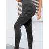 Vertical Striped High-Elastic Sports Fitness Clothing Wide Ribbed Yoga Pants European and American Style European Size Cross-Border Style for Women