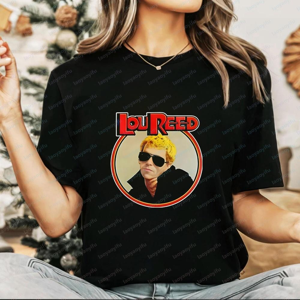 Lou Reed - Retro Copycat Best-selling Streetwear for Adults  Funny and Humorous  Unisex  Round-