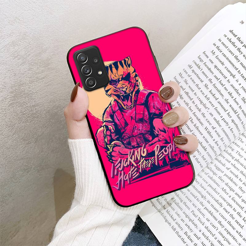 Hotline Miami Game telefoniümbris Samsung Galaxy A02 A12 A21 A22 A32 A41 A42 A51 A71 A72 Shellile