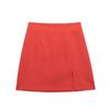 Otoño 2023 Skort de Cintura Alta Multicolor con Abertura en el Bajo para Mujer