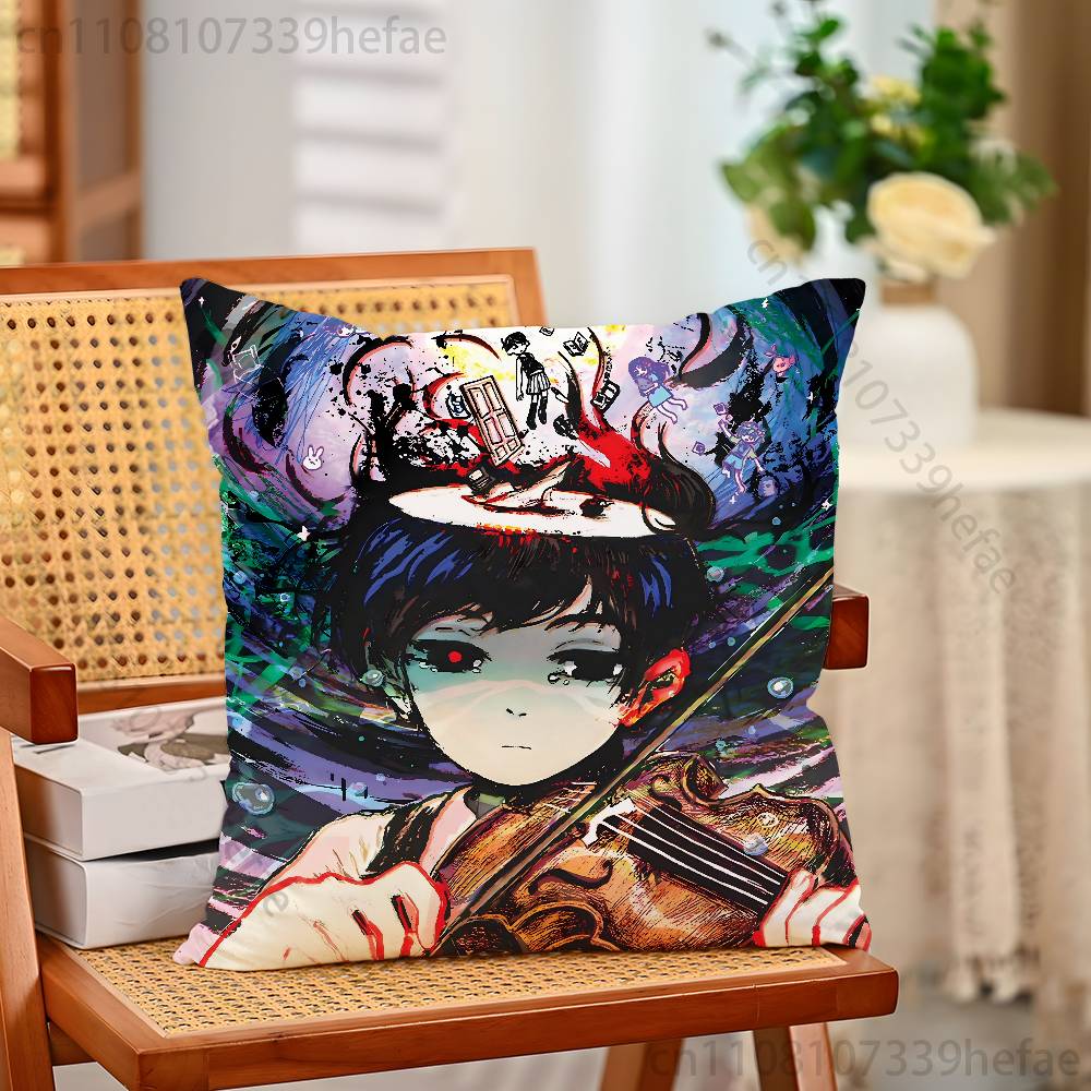 Game OOmori Throw Pillow Case For Decoration 30cm 50cm 55cm Square Home Pillowcase Case