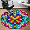 1pc Floral Mandala Pattern Chair Carpet for Office, Soft Comfortable Mat For Office, Living Room, Bedroom, Machine Washable Carpet yy251112165
