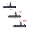 1/2" 3/4" 1" Venturi Fertilizer Injector Male Thread Irrigation Drip Device Black Ozone Injector