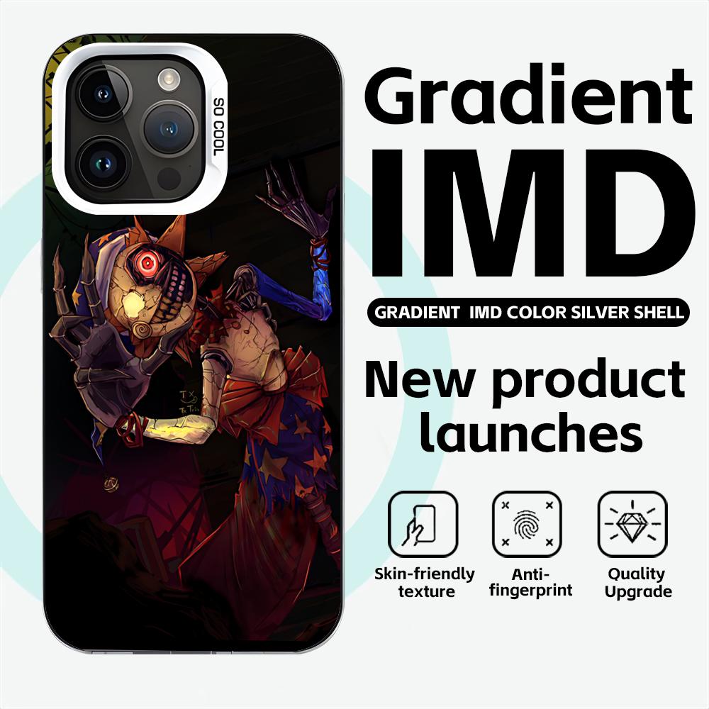 

Game Dark Fnaf Phone Case Gradient IMD Colorful Silver Suitable case for iPhone17 16 15 14 13 12 11Pro Max iPhone 14 Plus