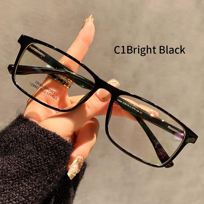 Xbora TR90 Spectacle Frames for Large Faces, Unisex, Oversized, 150mm, Ultralight, Casual, Optical Prescription Eyeglasses 12880