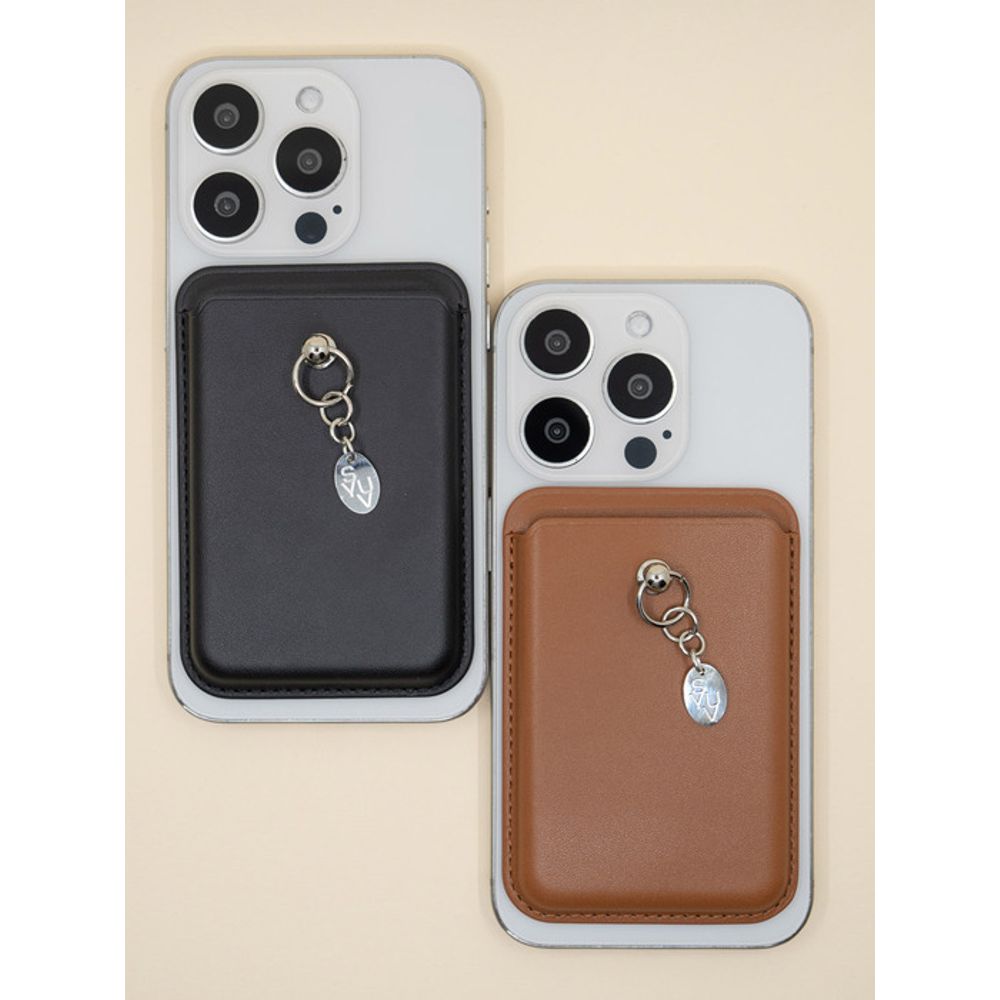 SUYV MagSafe Vegan Leather Keychain Object Card Wallet Case