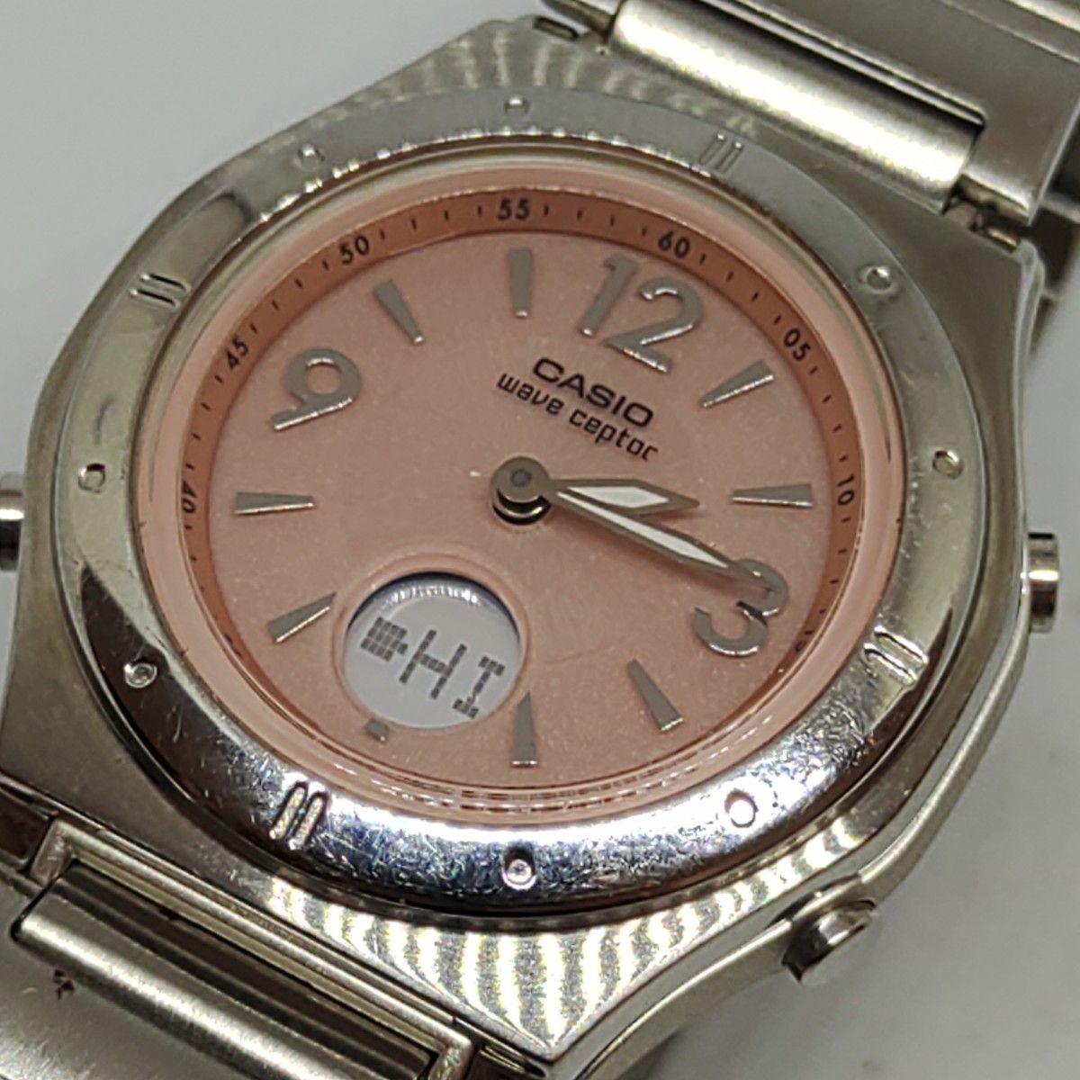 Used Working item Casio LINEAGE radio solar ladies watch 51B