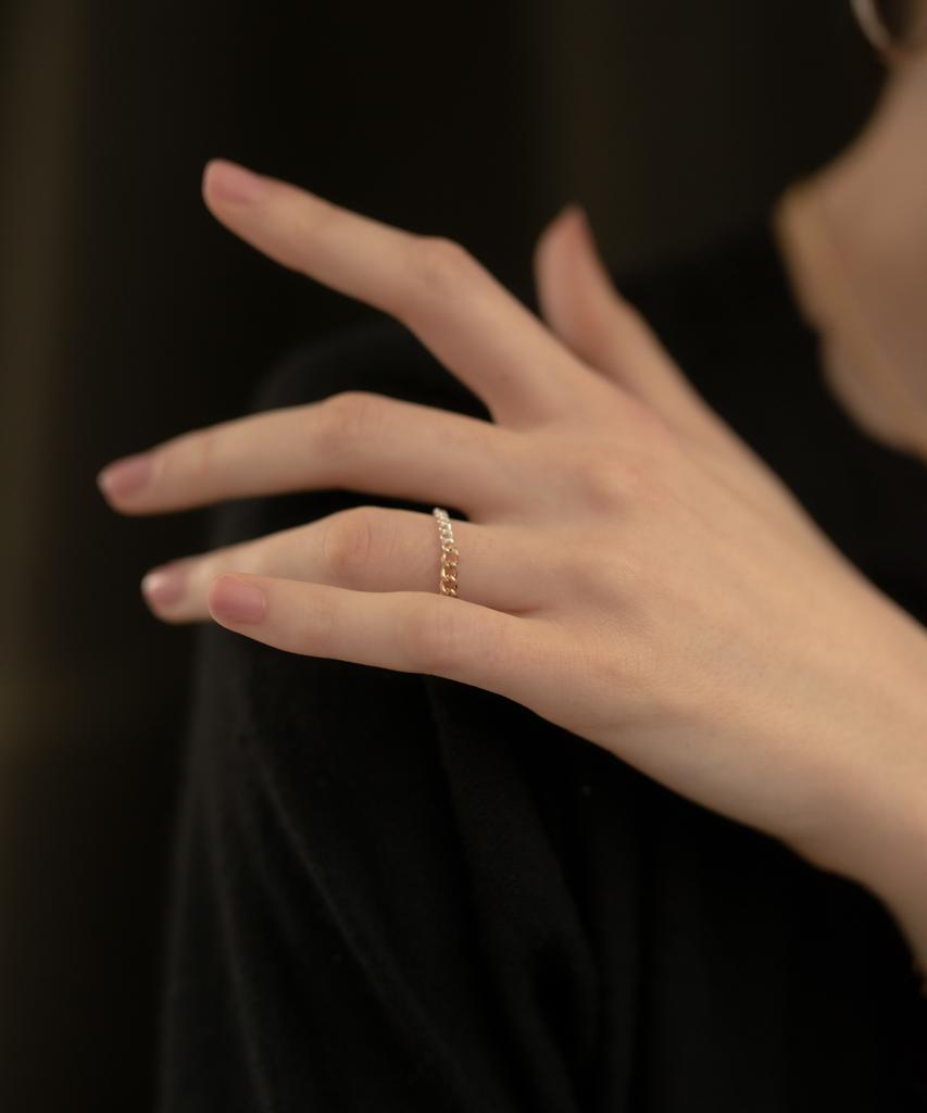 Novice Tokyo Mix Layered Chain Ring / One Color