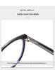 INS Style Cat-Eye TR Frame Glasses: Fit for Prescription, Anti-Blue Light, Large Face Slimming CP9