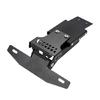 Slotted Motorbike License Plate Mount for SURRON X/S with Hinged Positioning, Iron Bracket Body, Integrated Fasteners, & No Extra Cutting or Drilling