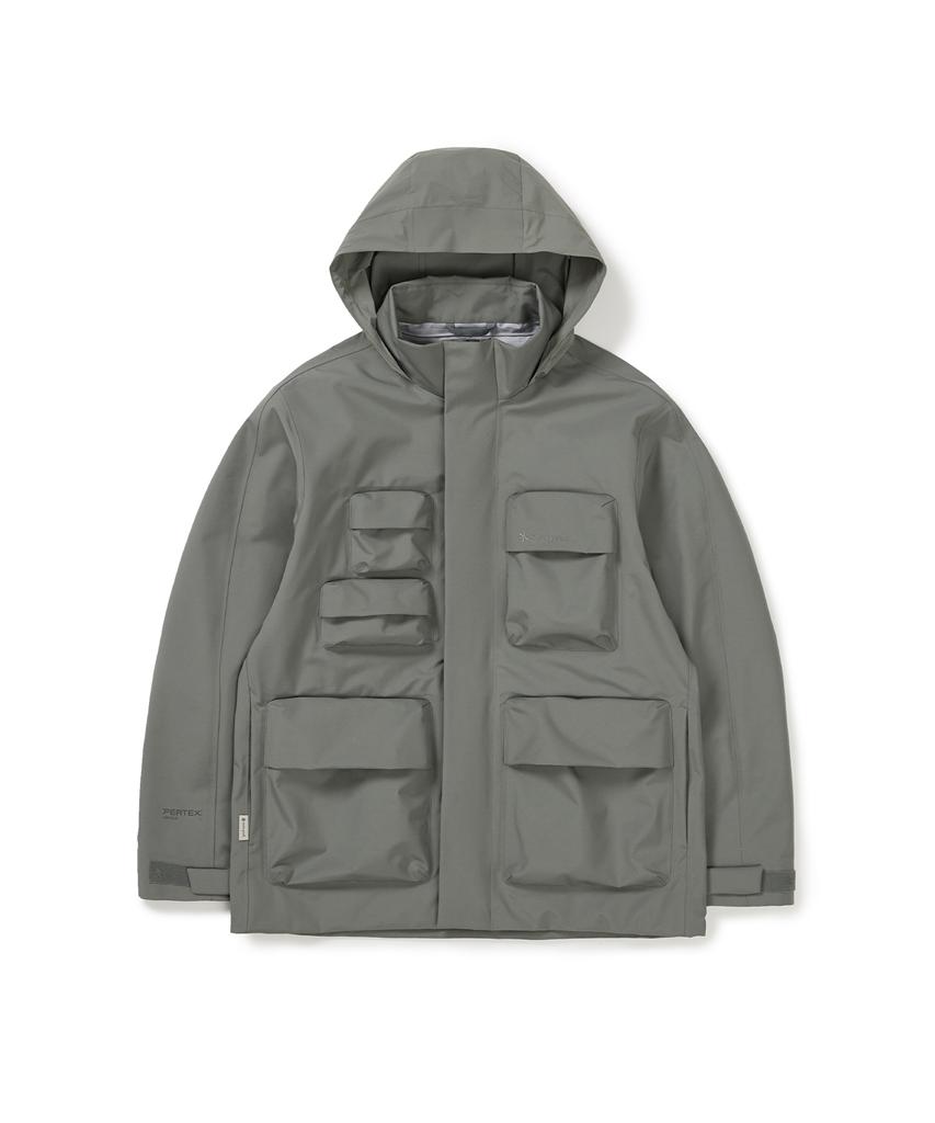 Snowpeak Apparel 3L Pertex Utility Waterproof Jacket (S25Zmpjk08) Dark Gray