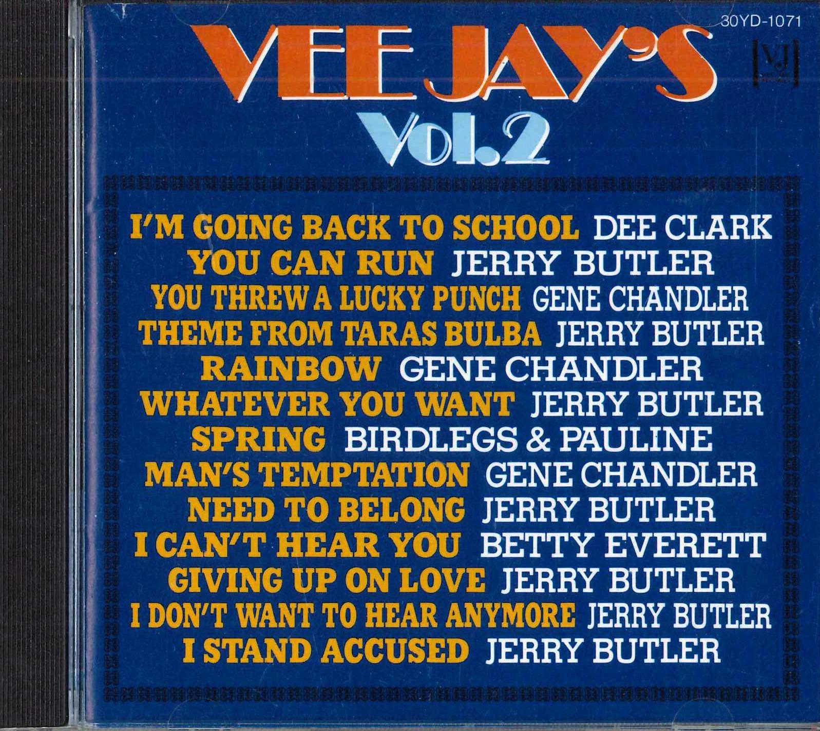 

CD РАЗНЫЕ - Vee Jay s Vol.2 30YD1071 VEE JAY Япония Соул/Фанк