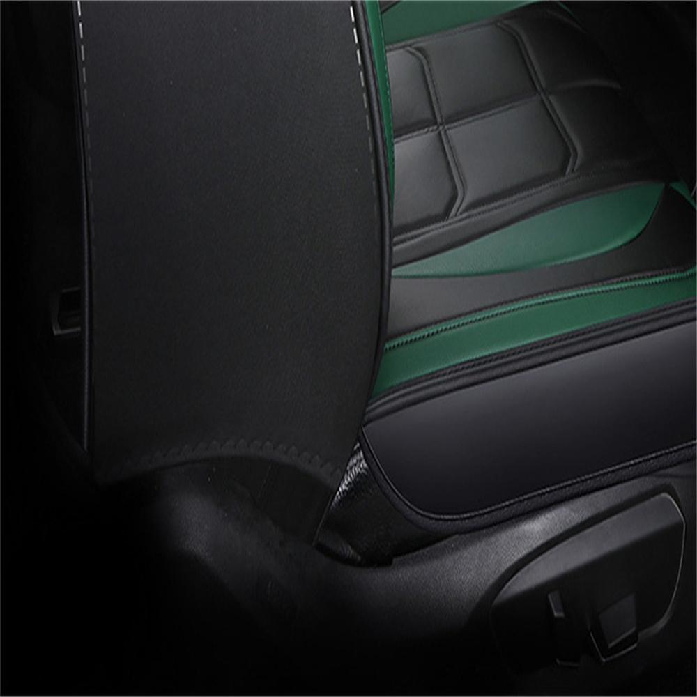 Luxus Verschleißfestes Leder Auto Kissen Sitzbezüge Auto-Styling Voll Umrandet Vorne+hinten Kissen 5-Sitzer Für alle...