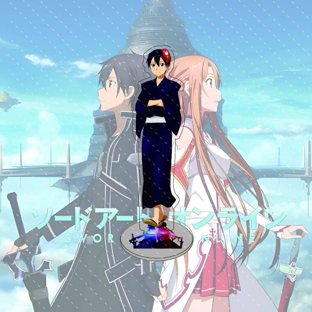 Anime Sword Art Online 15cm Acryl-Ständer Modell Action Schreibtischdekoration Sammlergeschenk