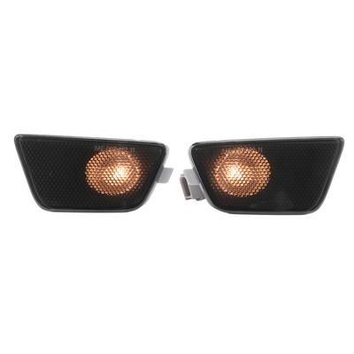 2pcs Front Bumper Side Marker Lights 42334145 Side Parking Lamp Replacement for Chevrolet CruzeGrey