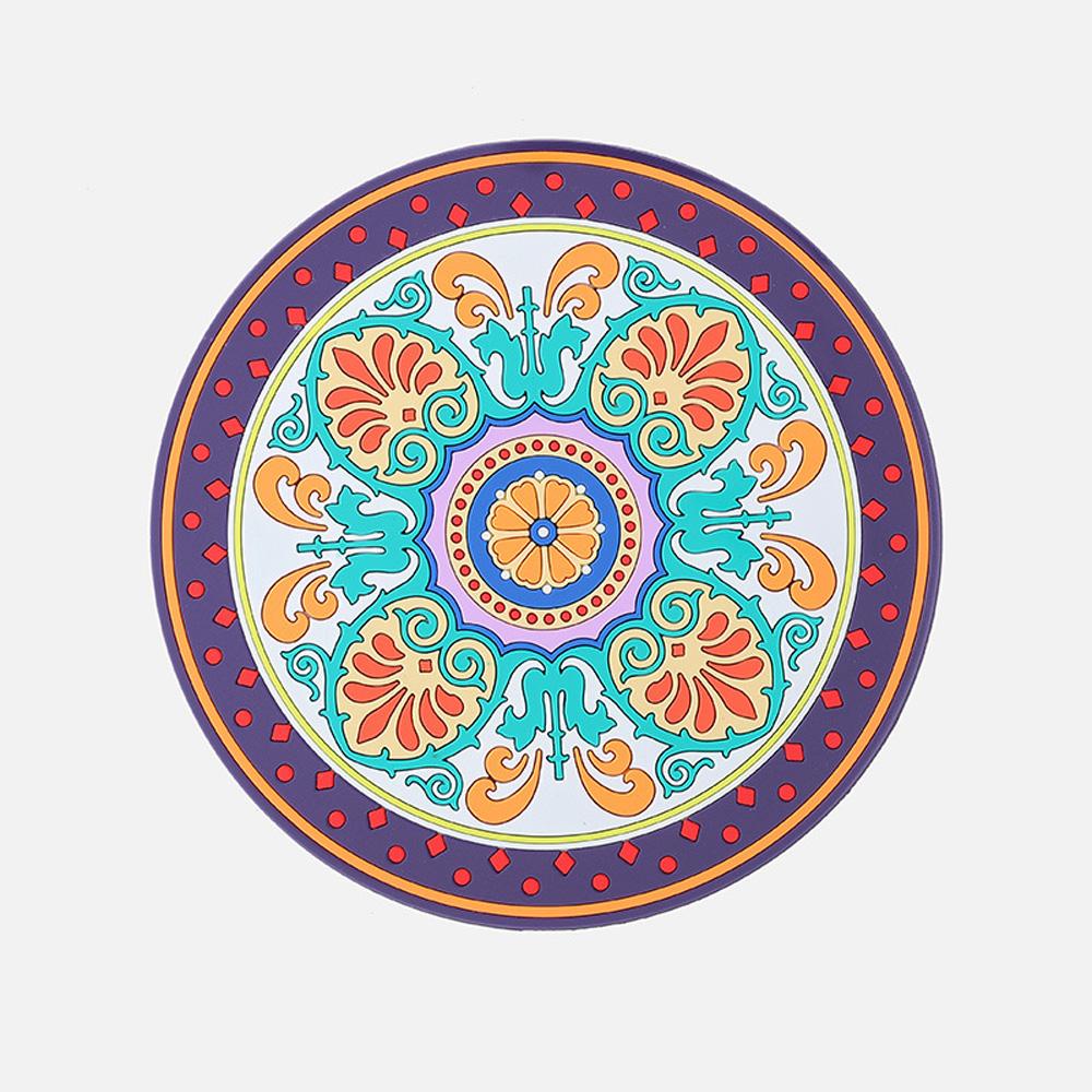 

Силиконовая домашняя миска для обеда, украшение для обеденного стола, подставка для чашки, настольная подкладка, плейсмат, подставка для горячего AS