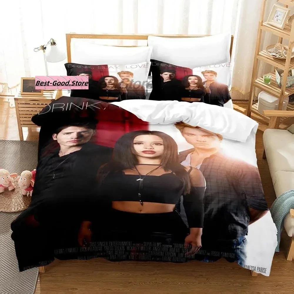 Vampire Beding Set Single Twin Ful Quen King-Sized Dimensionsd Dimensions Bed Linen Set Aldult Kid Bedrom Duvetcover Sets 3D Print Anime Werewolf