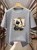 Large Mens Tshirt 100 Cotton Poker Dice Printed Short Sleeve Tshirt Summer Comfortable and Casual Style
