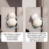 Door Pinch Guard Silicone Door Slam Stopper Cute Animal Door Stopper with Adhesive Prevents Slamming on Heavy Doors for Baby Safety Pet Friendly