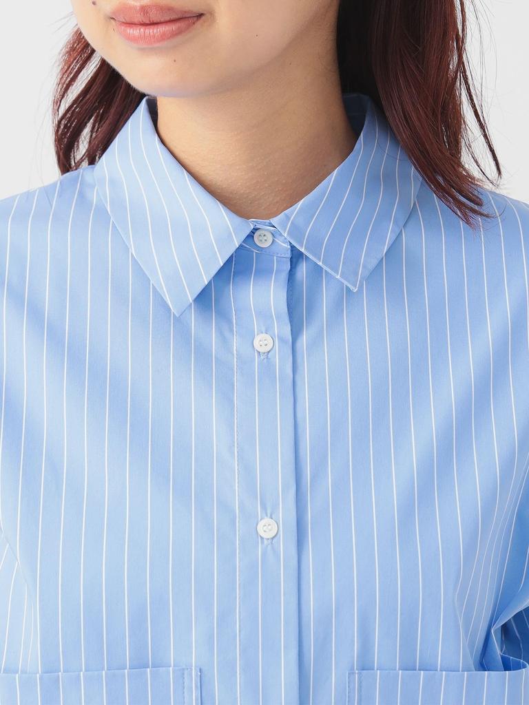 LIFE STORE by BEAMS Short Sleeve Cropped Shirt White Medium BMING Women's (Sizes S-M)