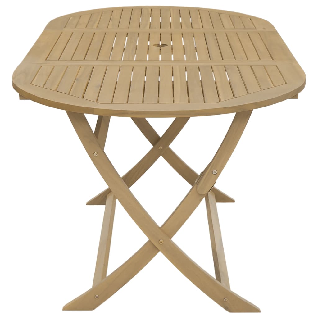 Folding Garden Table 160 X 85 X 75 Cm Solid Acacia Wood