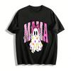 Halloween Cute Floral Ghost Mama Themed Casual Top Pure Cotton T-shirt