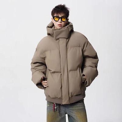 American Retro Hooded Thickened Winter Puffer Jacket 2025