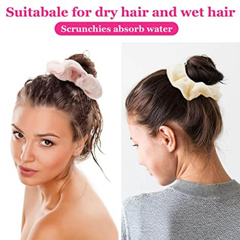 Scrunchies Asciugacapelli Microfibra Elastici per Capelli per Capelli Bagnati Porta Coda di Cavallo Scrunchies Grandi Asciuganti Scrunchies Asciugatura Capelli