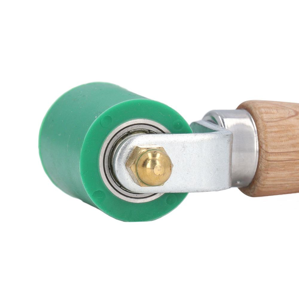 Beech Handle Hand Pressure Roller Removable Silicone PVC Welding Roller  For Roofing Welding